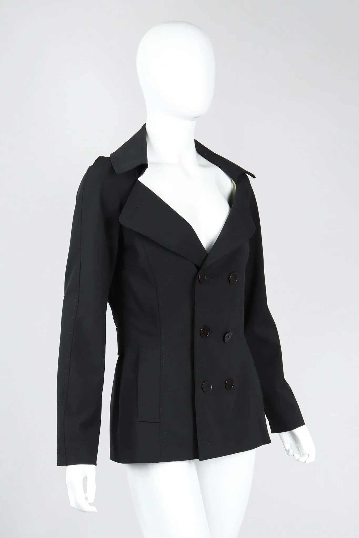 Diamond Collar Sailor Peacoat