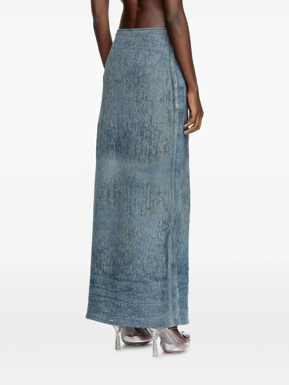Diesel denim midi kjol