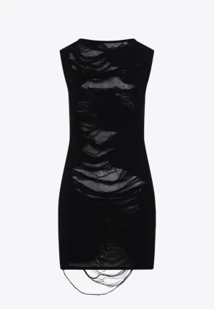 Distressed Mini Sheath Dress