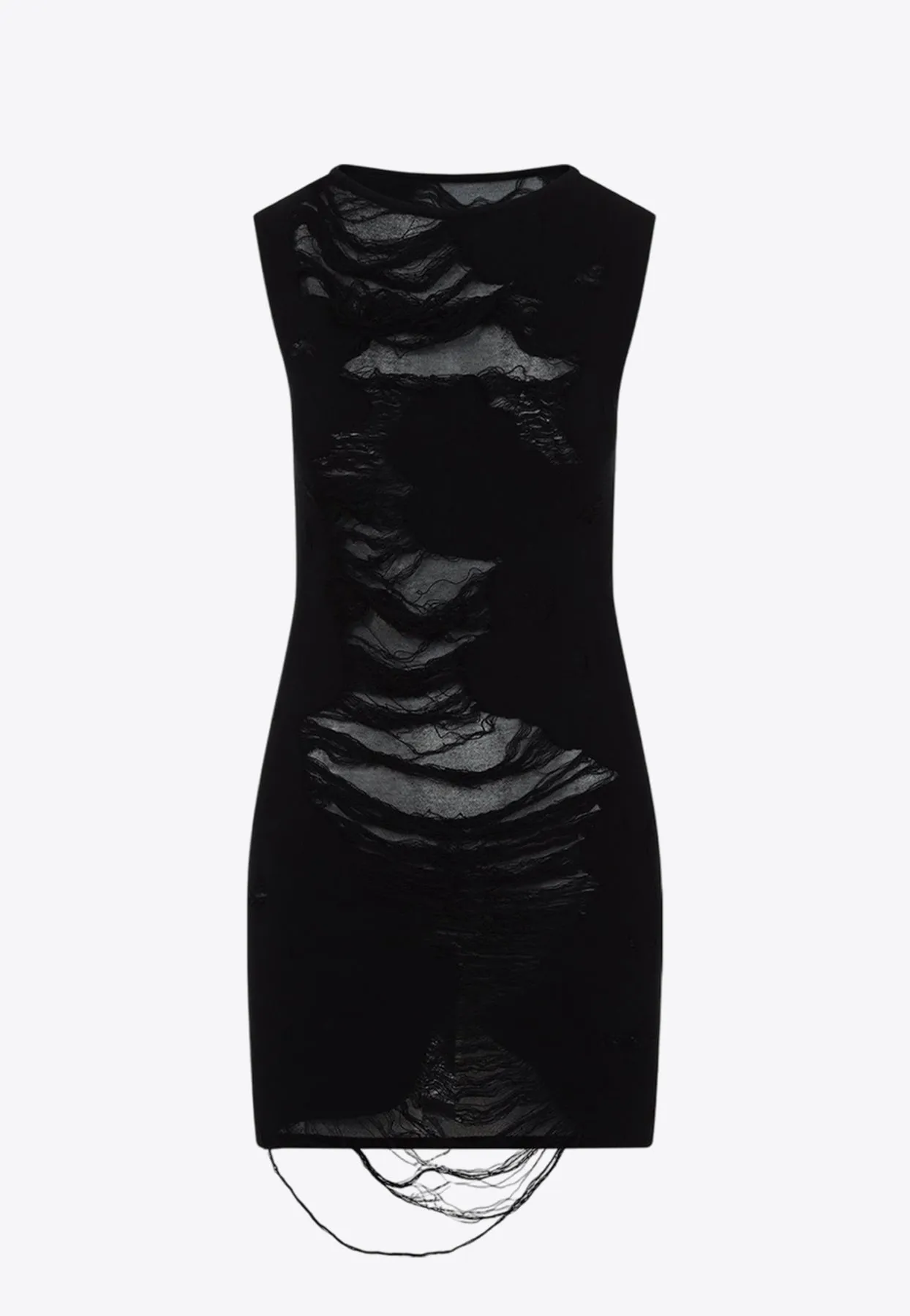 Distressed Mini Sheath Dress