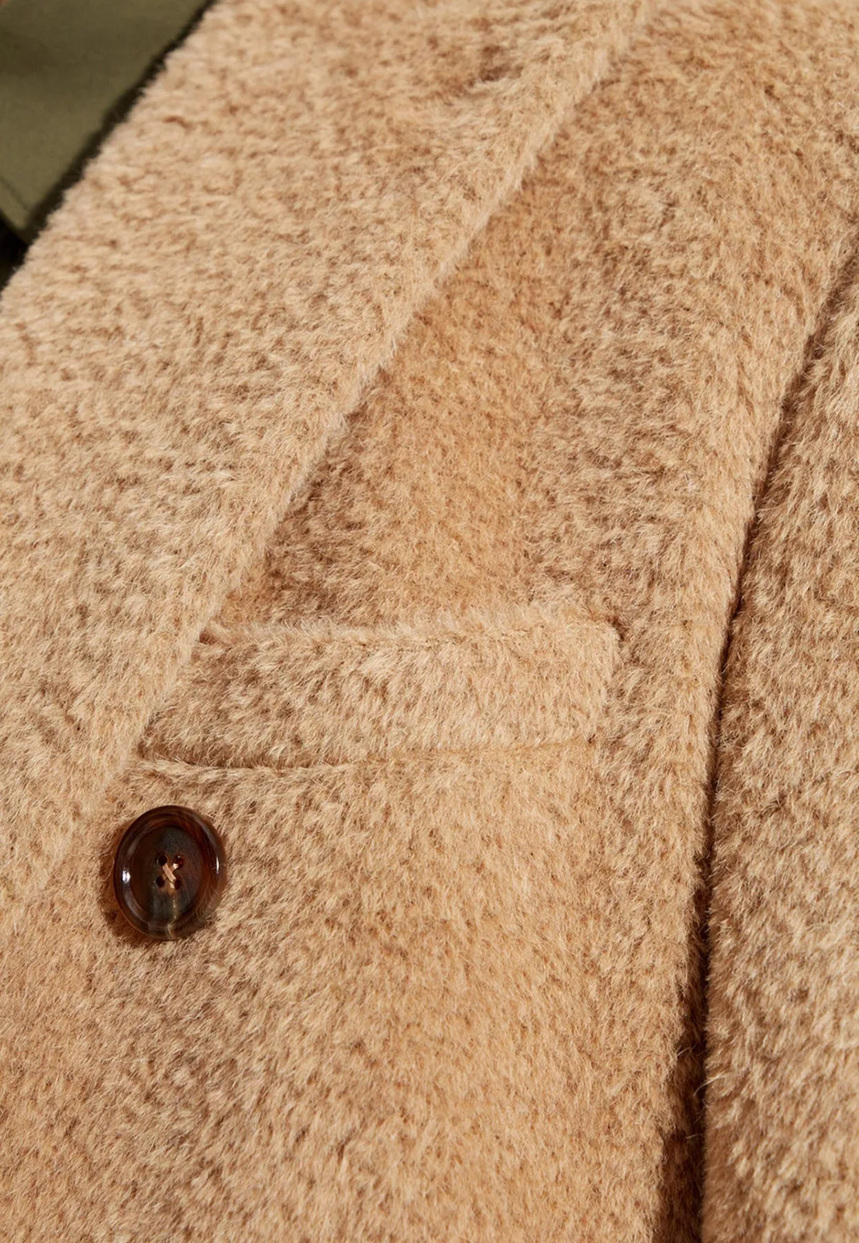 Double-Breasted Llama Wool Coat