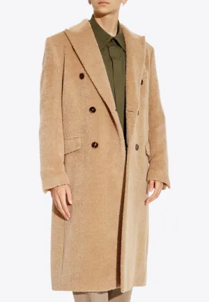 Double-Breasted Llama Wool Coat
