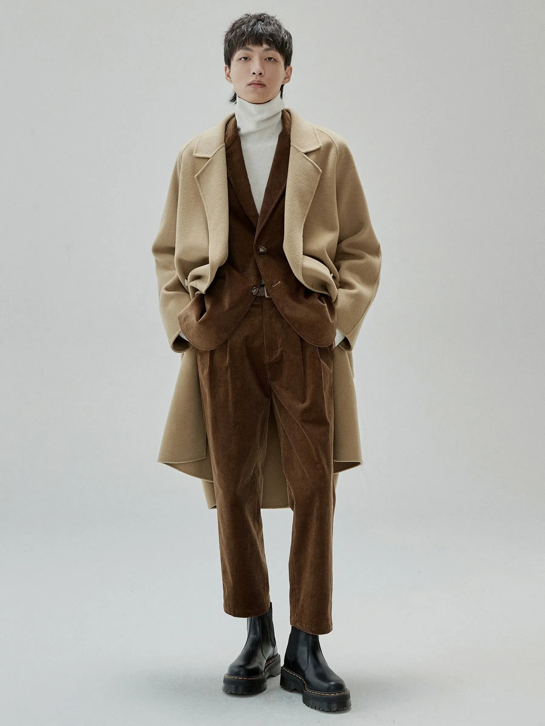Double-Breasted Wool Coat