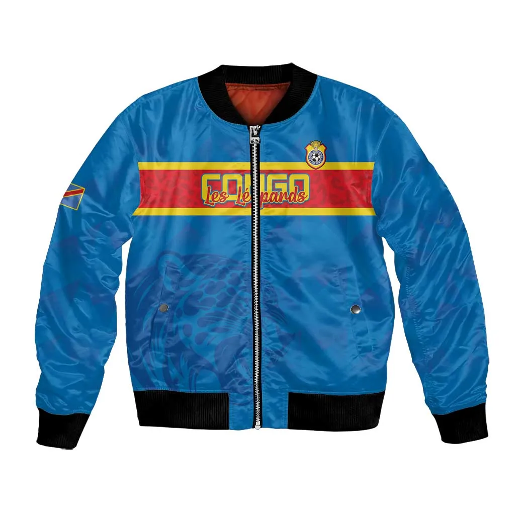 DR Congo Football Custom Bomber Jacket Go Champions LT15
