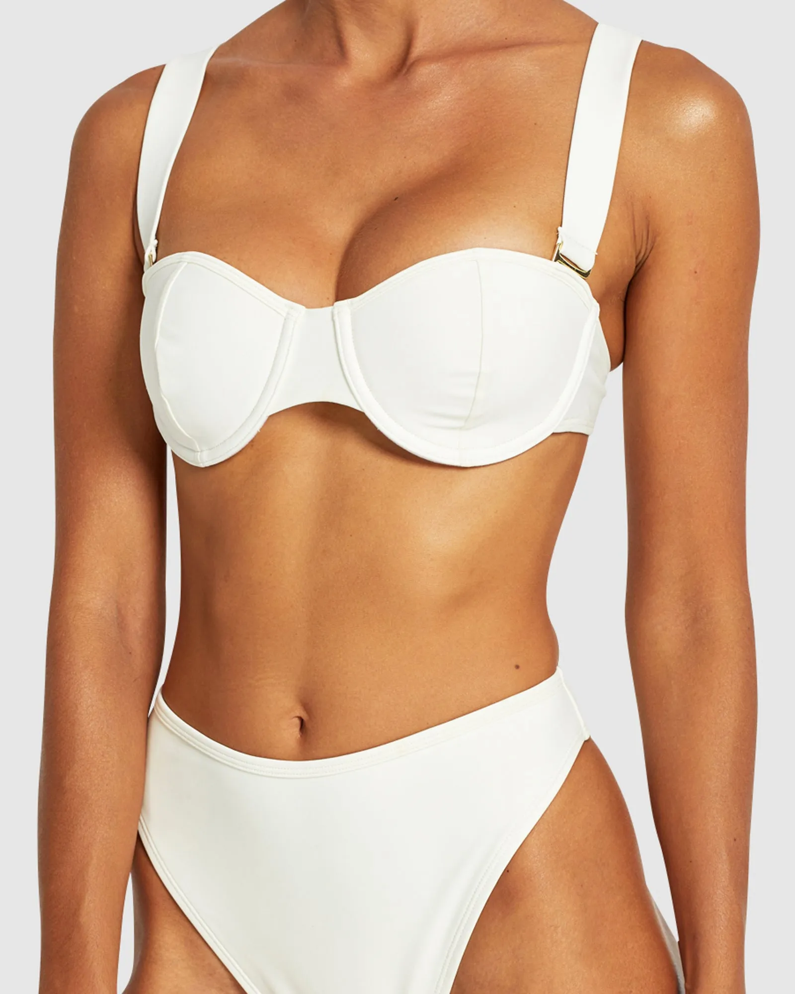 Easy Living - Creme - Balconette Bikini Top
