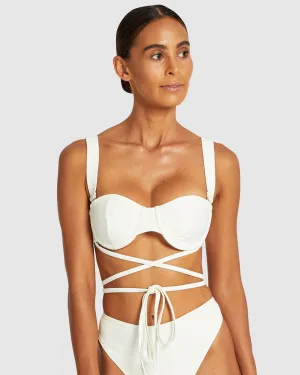 Easy Living - Creme - Balconette Bikini Top