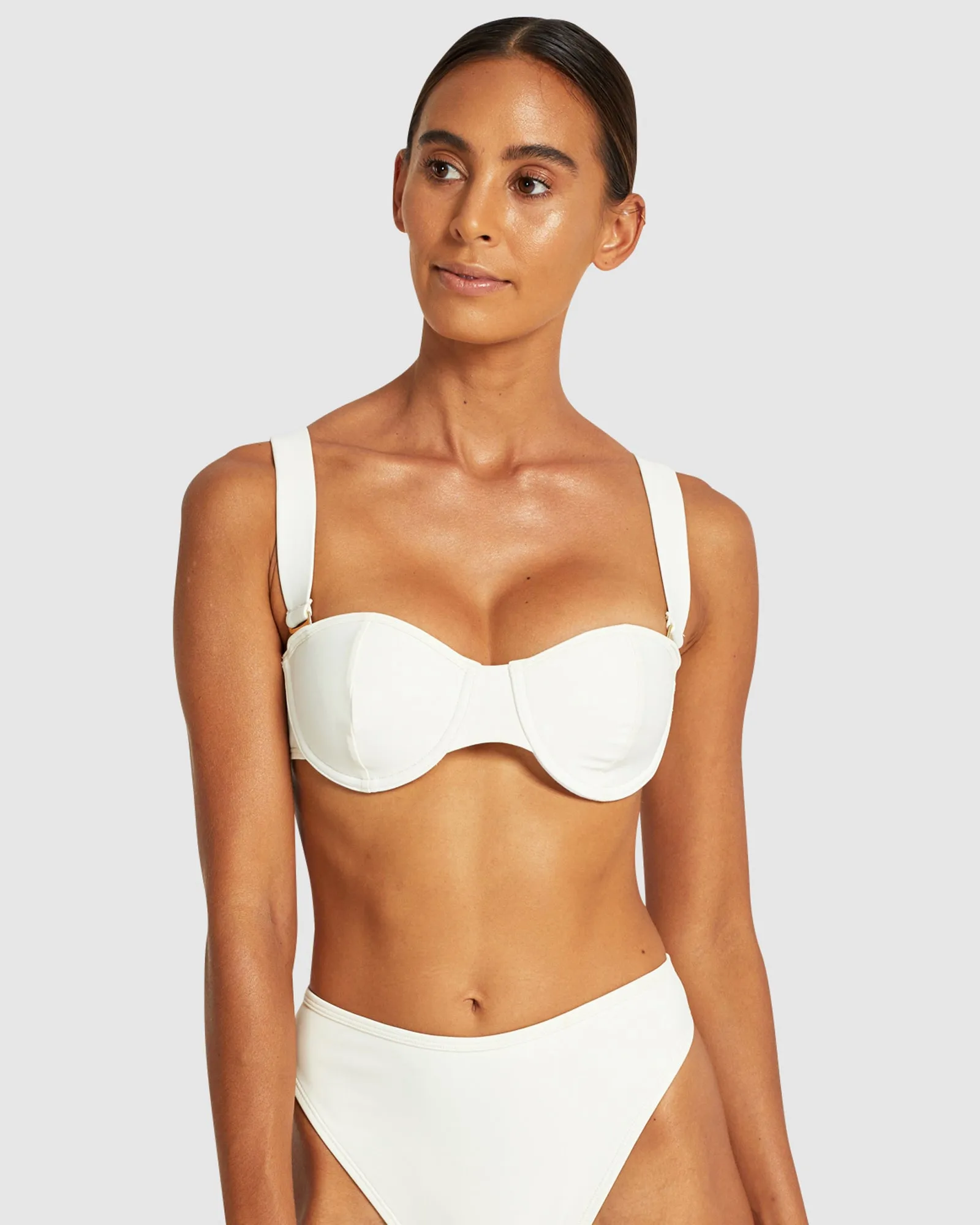 Easy Living - Creme - Balconette Bikini Top