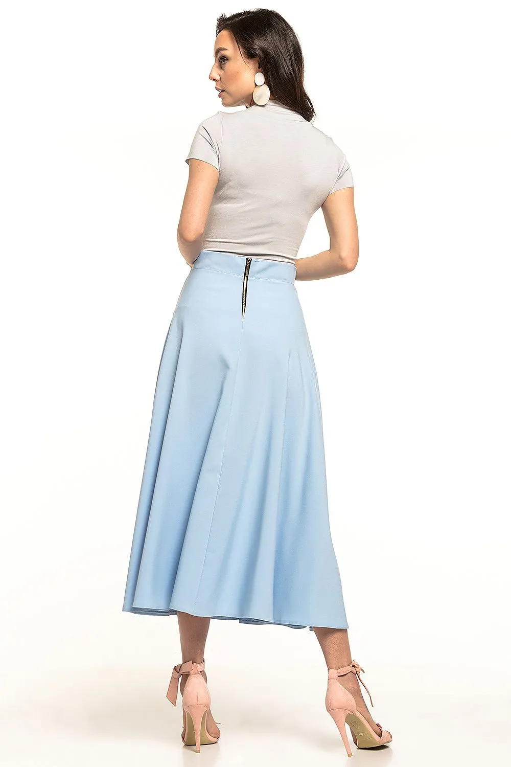 Elegant Circle Midi Skirt