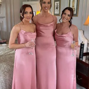 Elegant Floor Length Long Bridesmaid Dresses