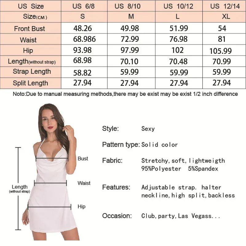 Elegant Women Spaghetti Strap Wrap Dress