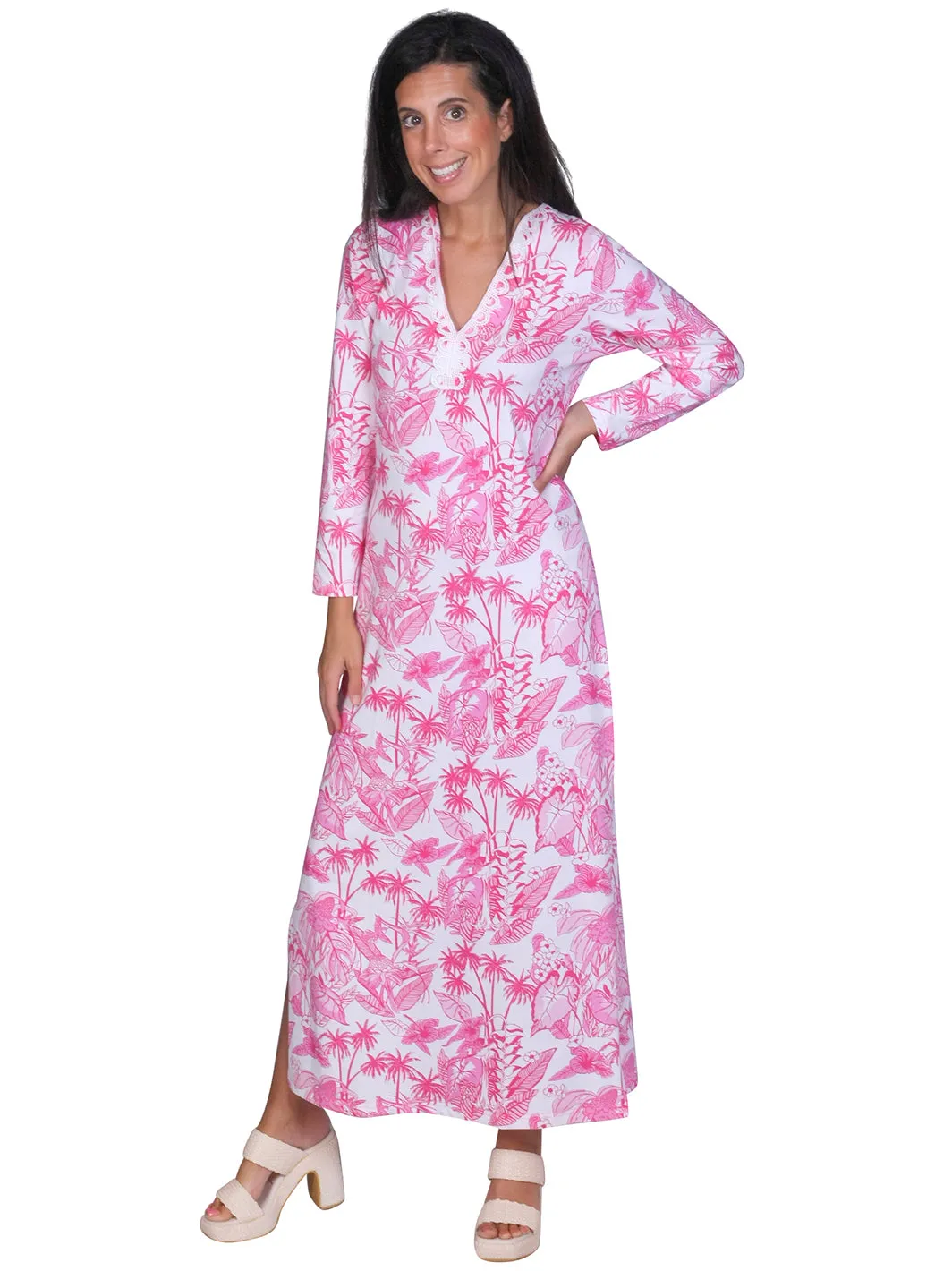 Ellie Maxi Dress with Lace trim Folly