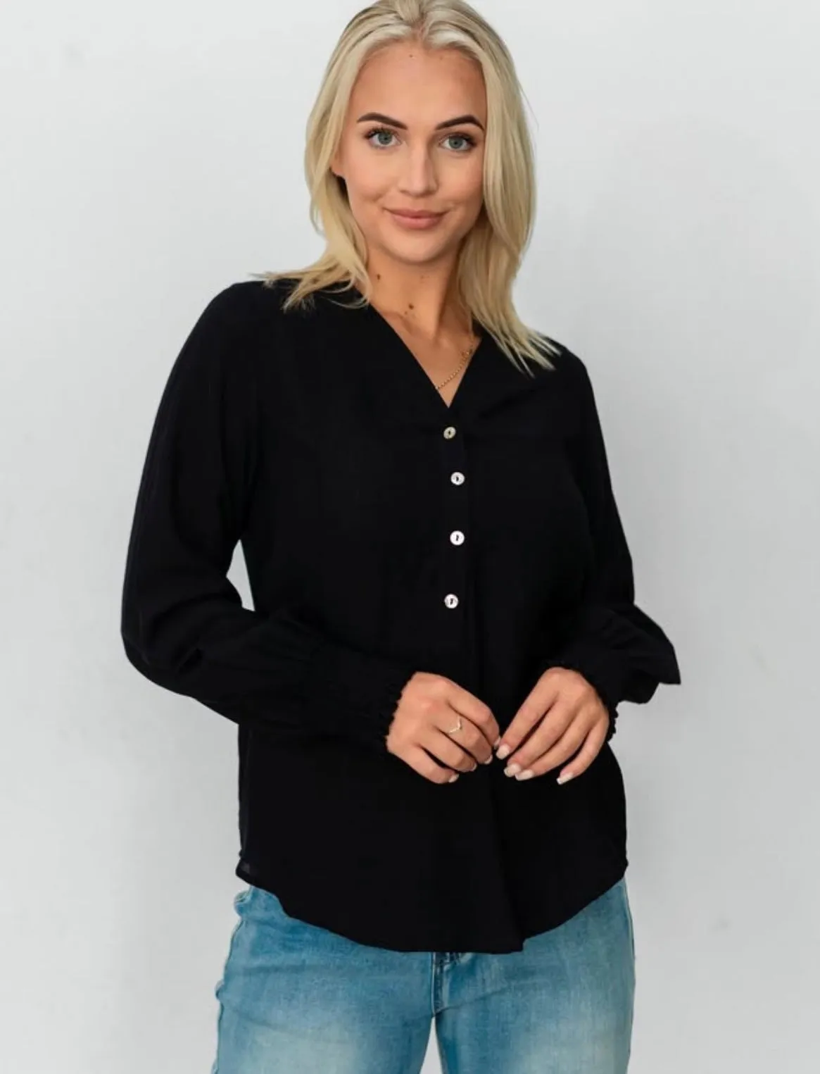 Emma Blouse In Rust   Black