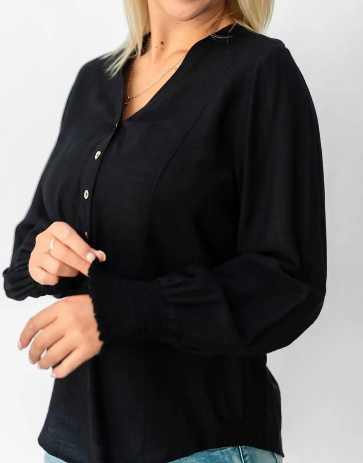 Emma Blouse In Rust   Black