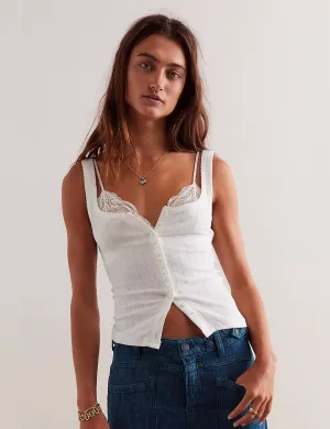 End Game Pointelle Tank, Sugar Swizzle