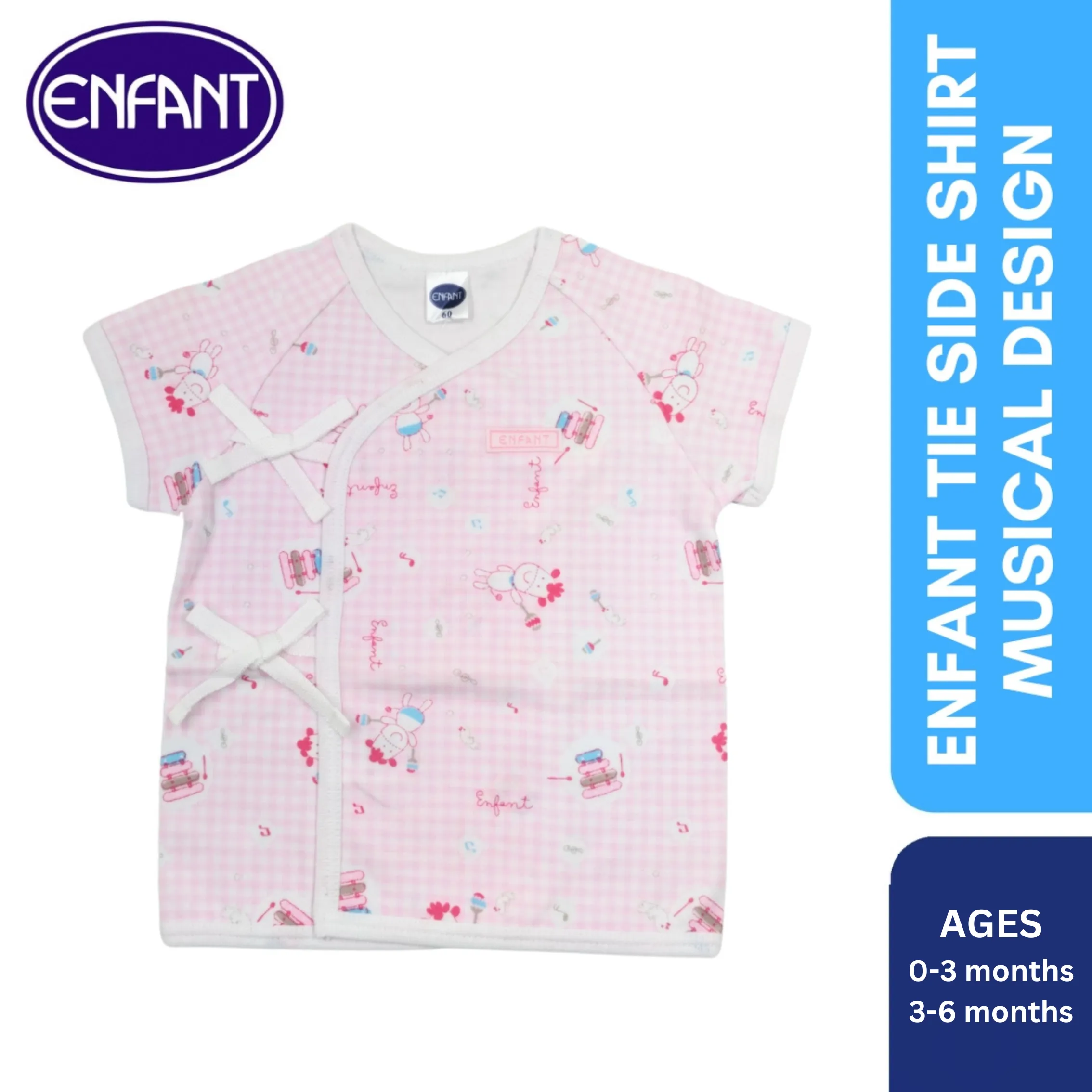 Enfant Tieside Shirt Musical Design