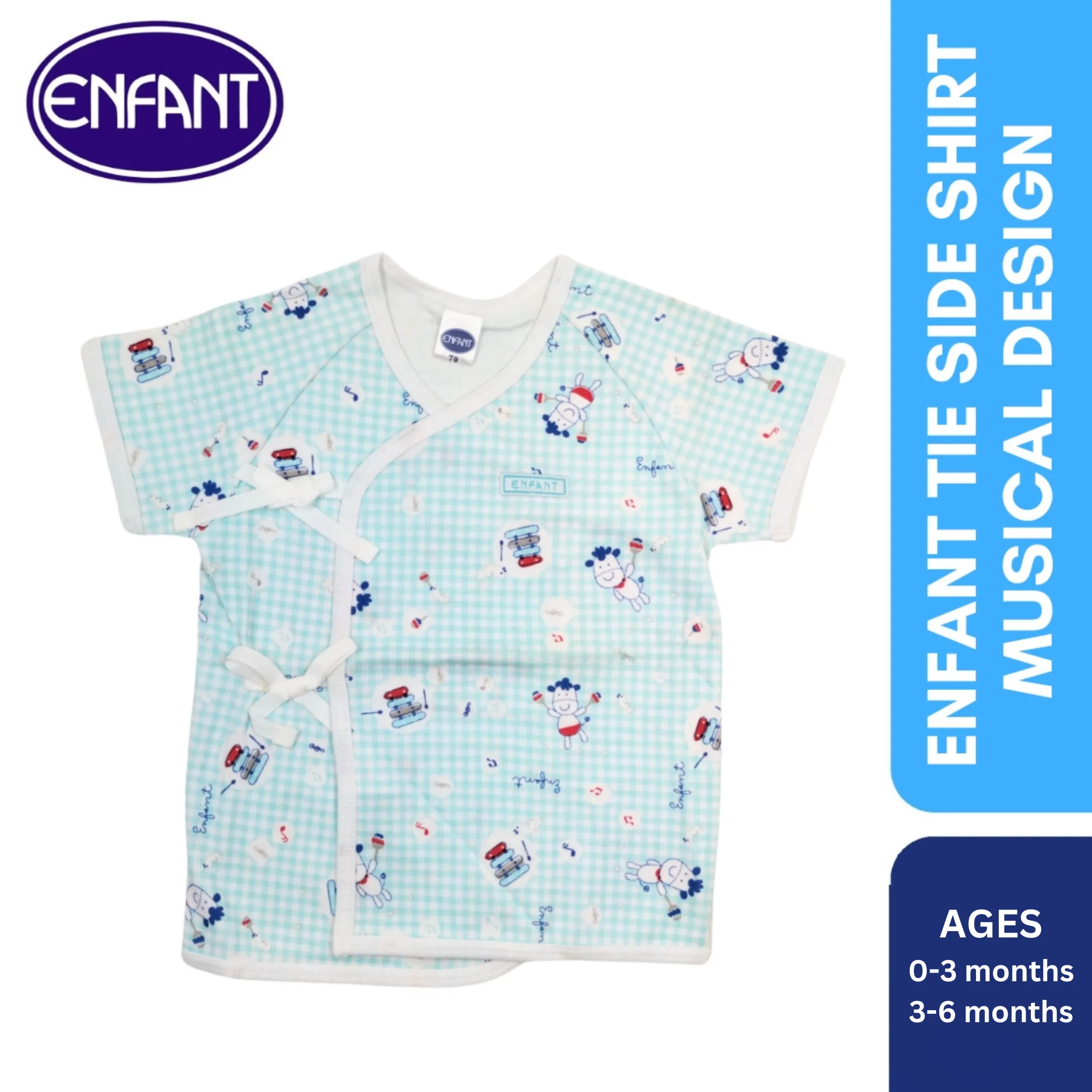 Enfant Tieside Shirt Musical Design