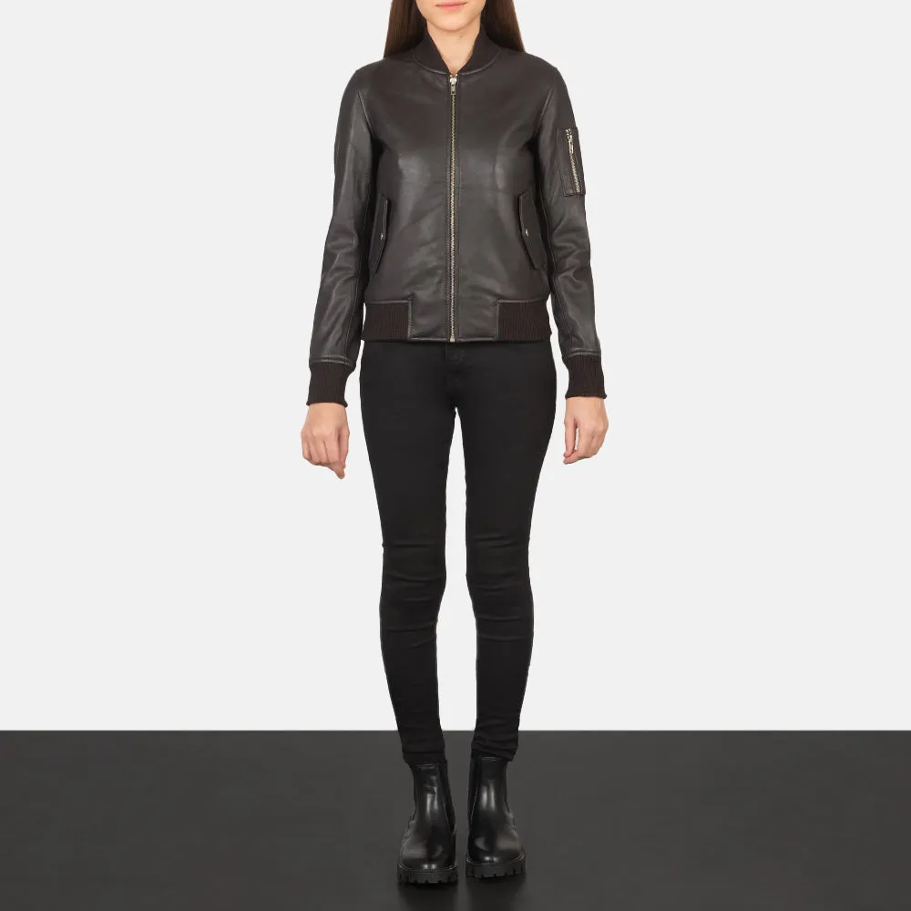 Eve Leather Bomber Jacket
