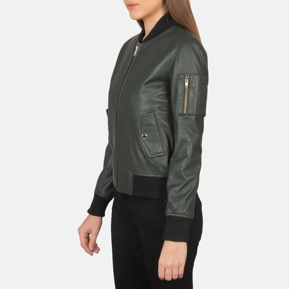 Eve Leather Bomber Jacket