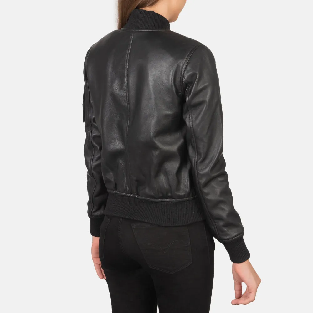 Eve Leather Bomber Jacket