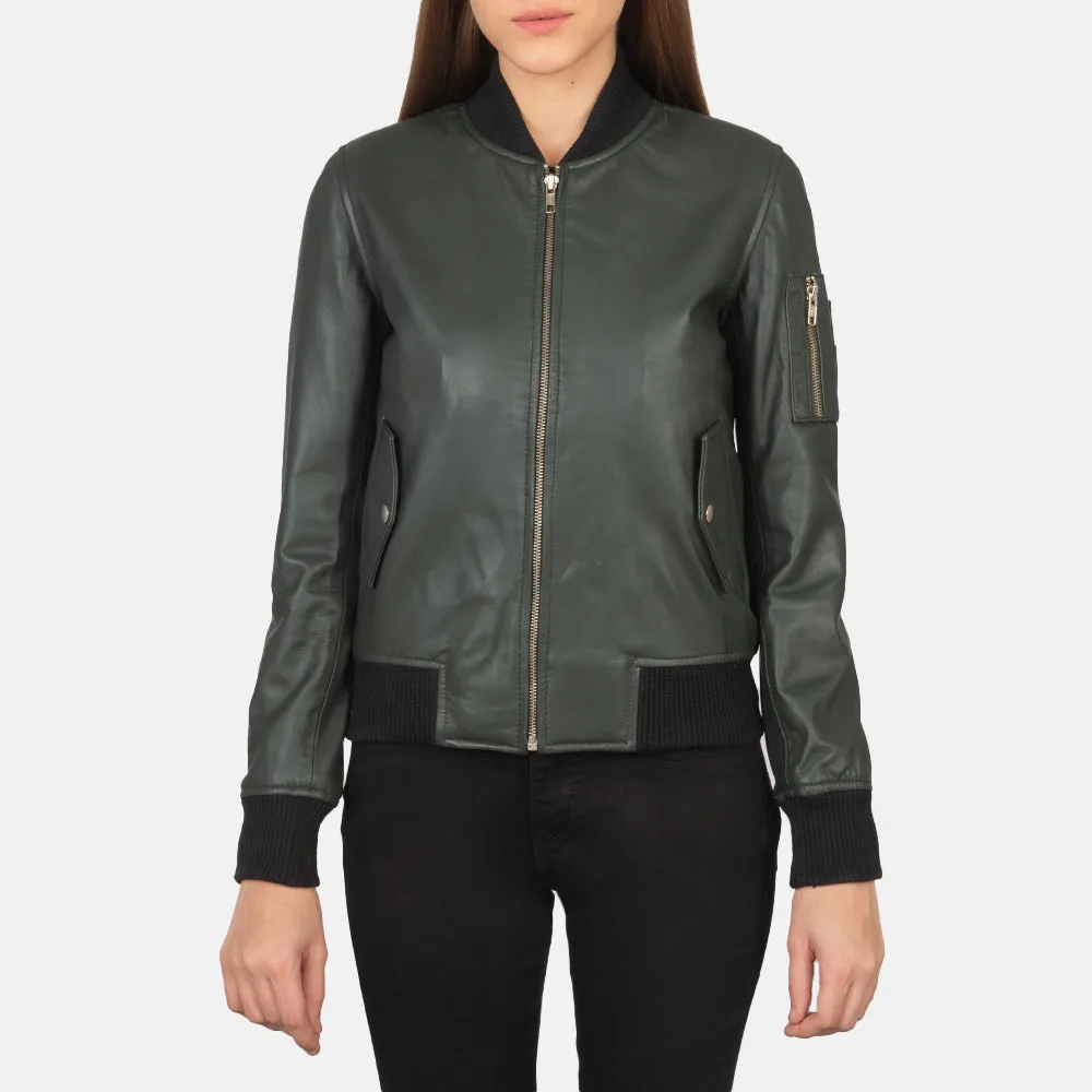 Eve Leather Bomber Jacket