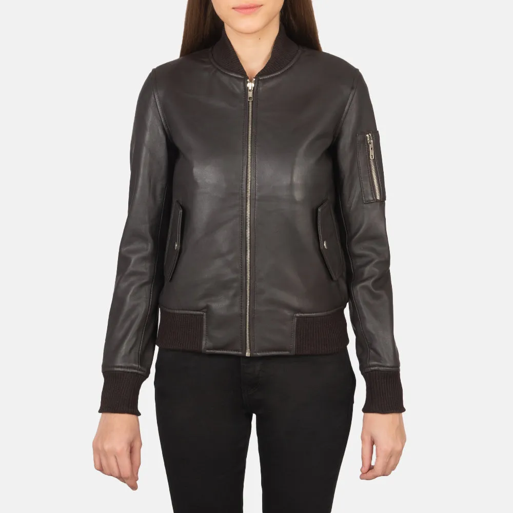 Eve Leather Bomber Jacket