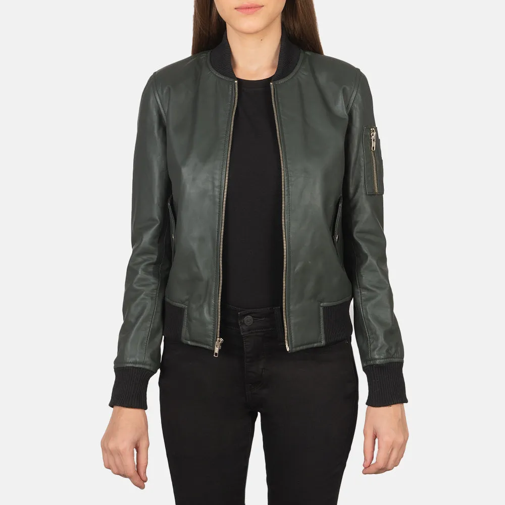 Eve Leather Bomber Jacket