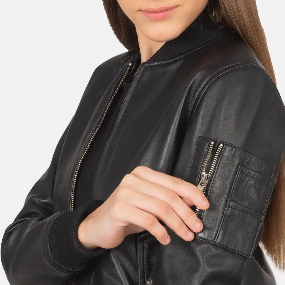 Eve Leather Bomber Jacket