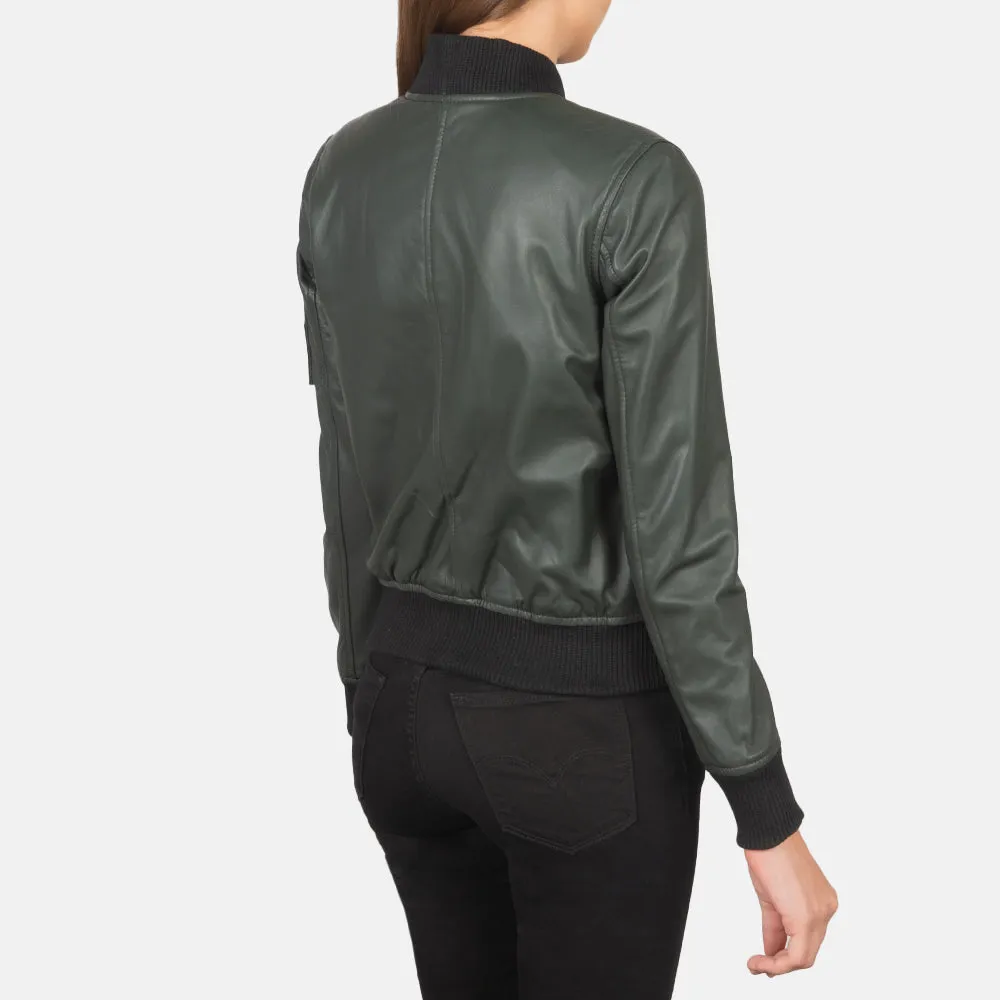 Eve Leather Bomber Jacket