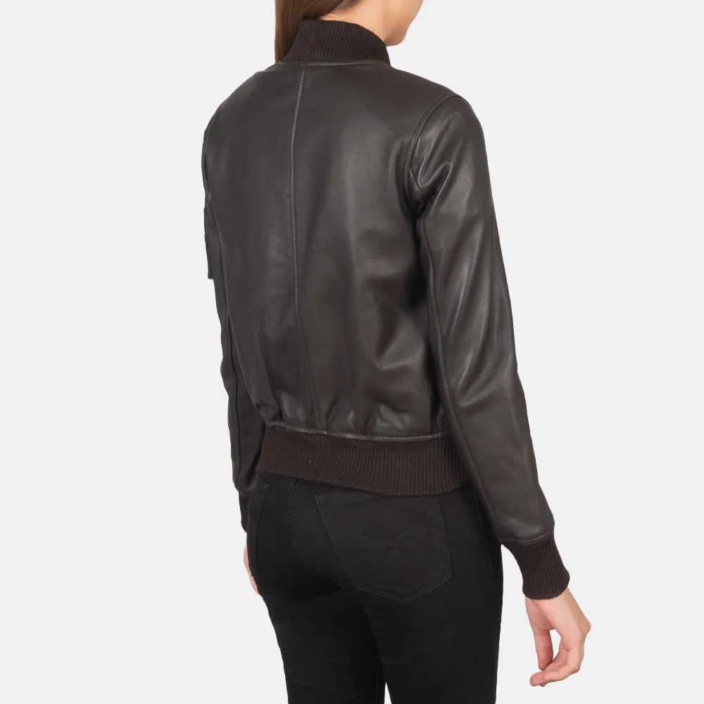 Eve Leather Bomber Jacket