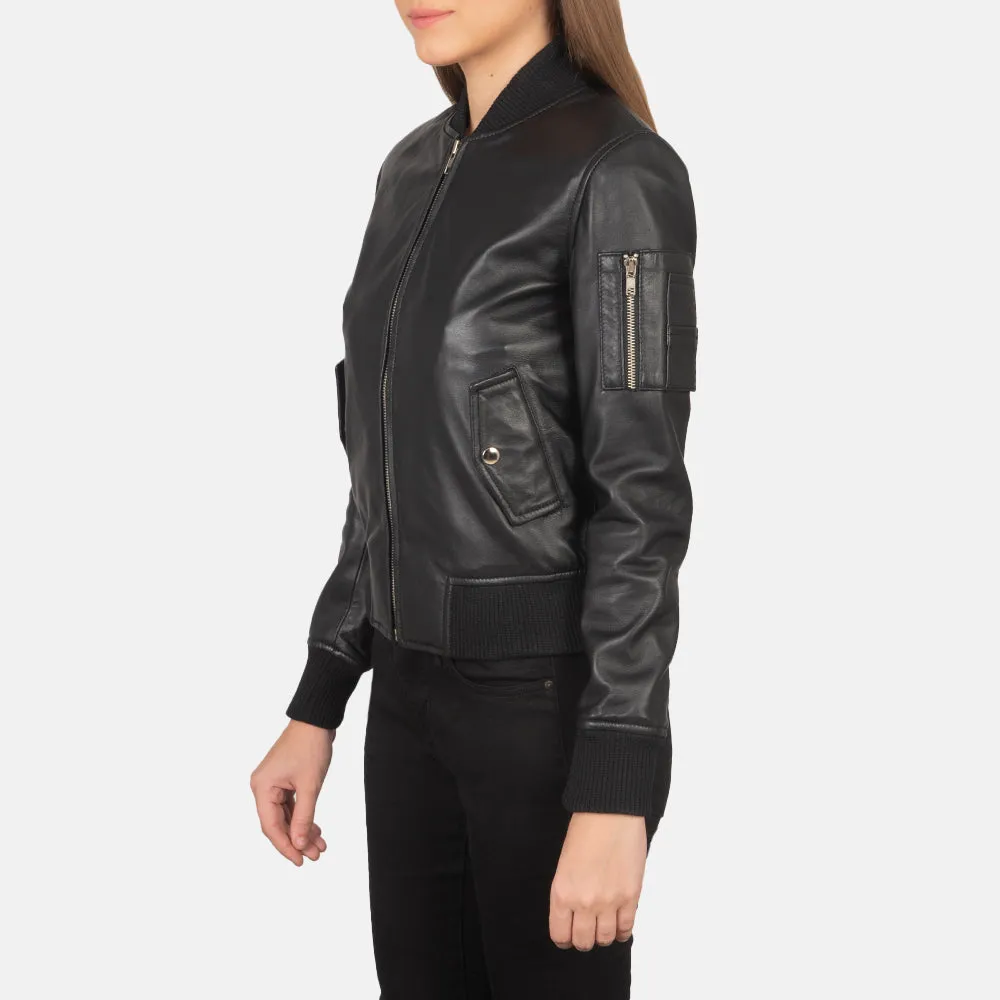 Eve Leather Bomber Jacket