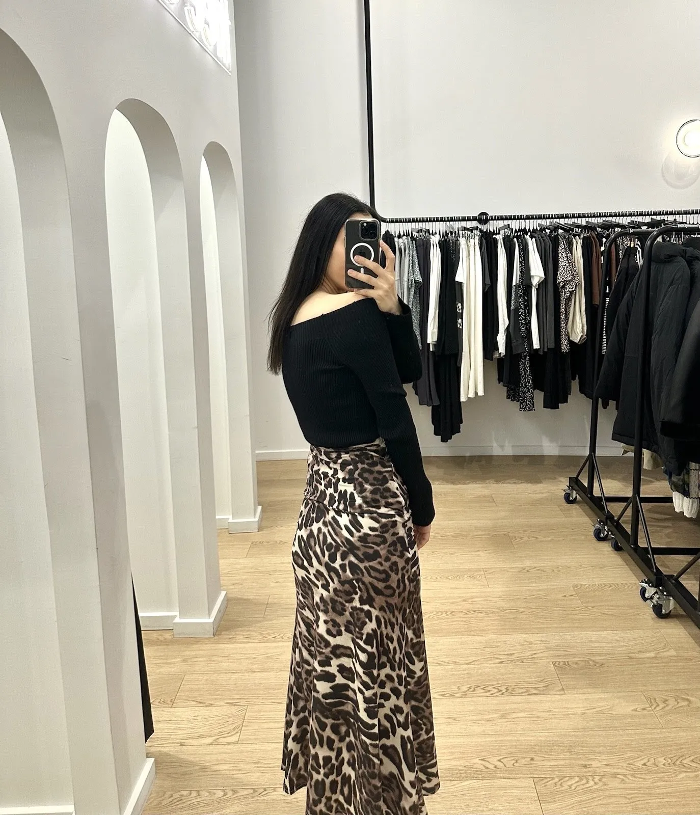 FARLEY MAXI SKIRT || LEOPARD