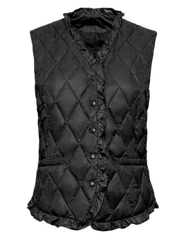 Fashion V Neck Vest Warm Down Coats