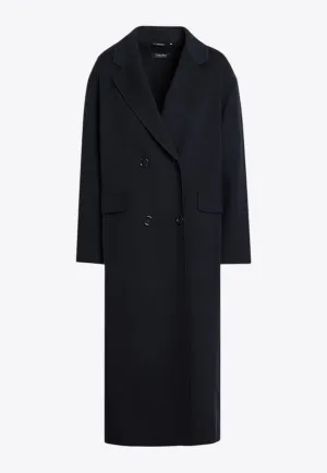 Favola Double-Breasted Long Wool Coat