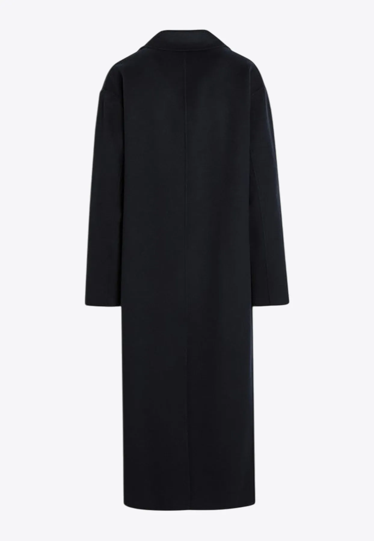 Favola Double-Breasted Long Wool Coat
