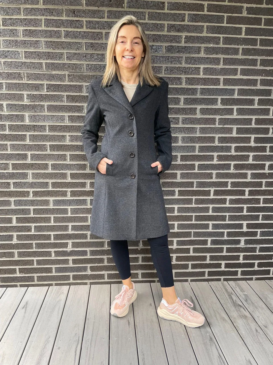 Femme - Slim Fit Womens Cashmere Wool Coats