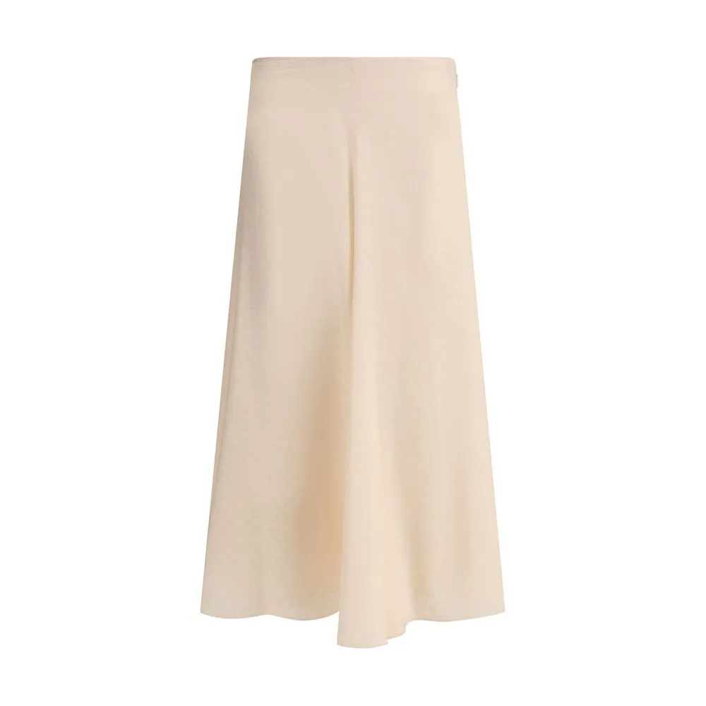 Fendi Silk Midi Skirt