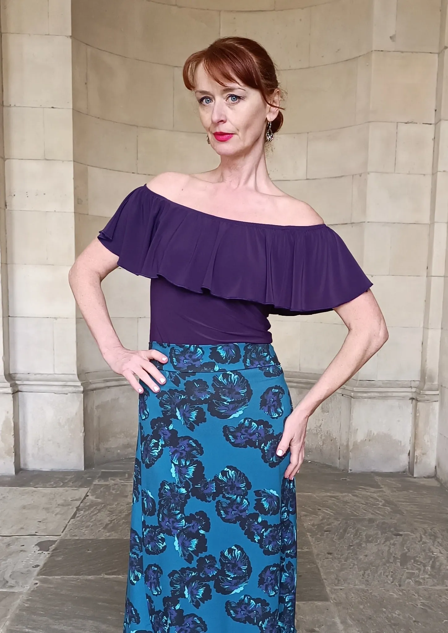 FERNANDA Bardot Frill top