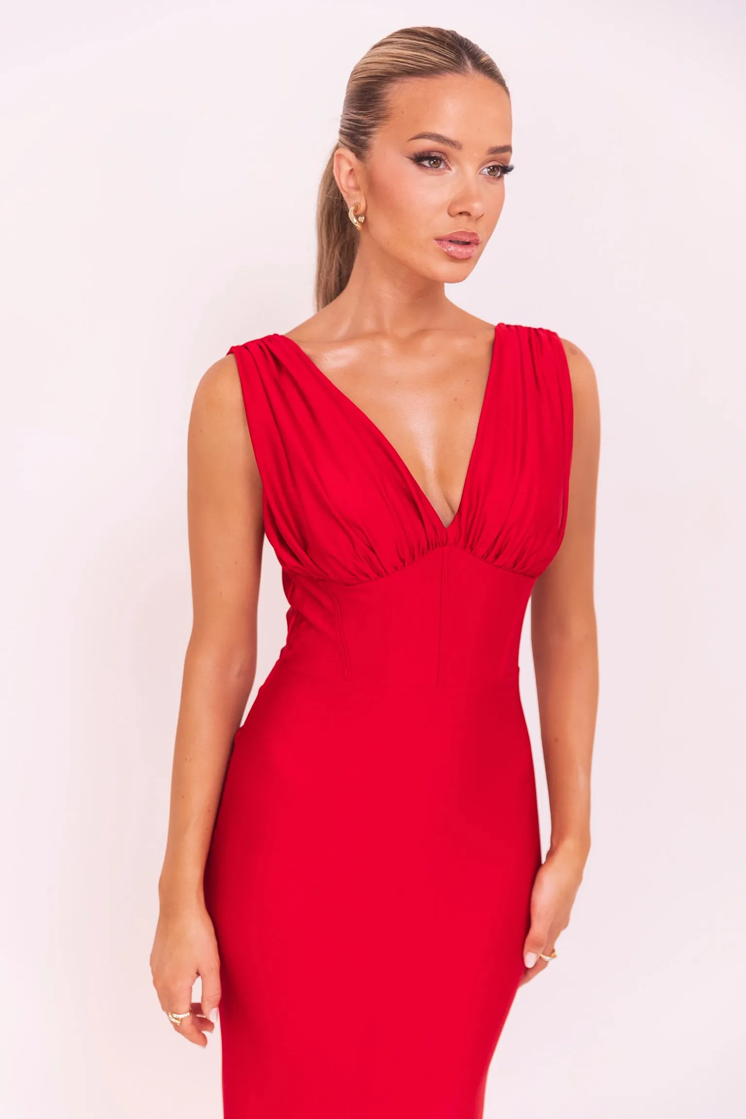 Fionne Red Dress