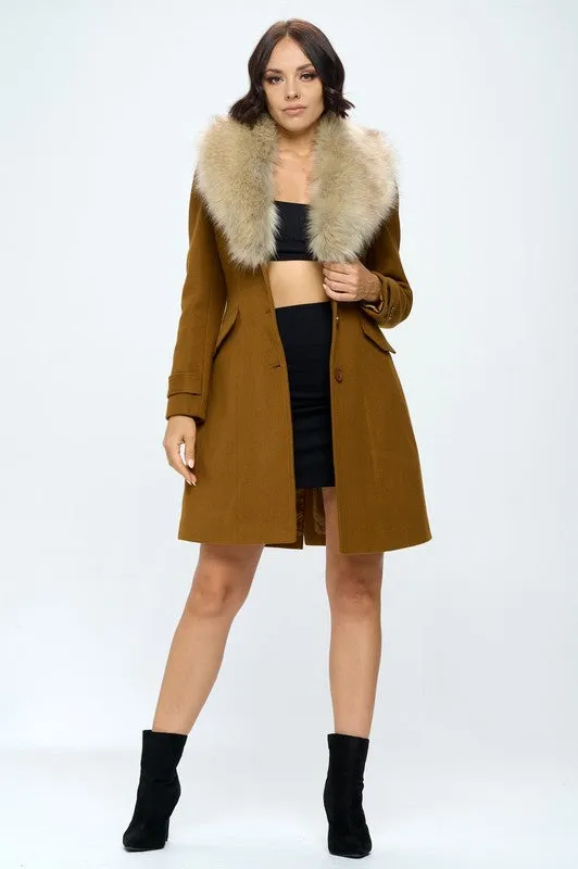 Fiorella Princess Coat - Camel