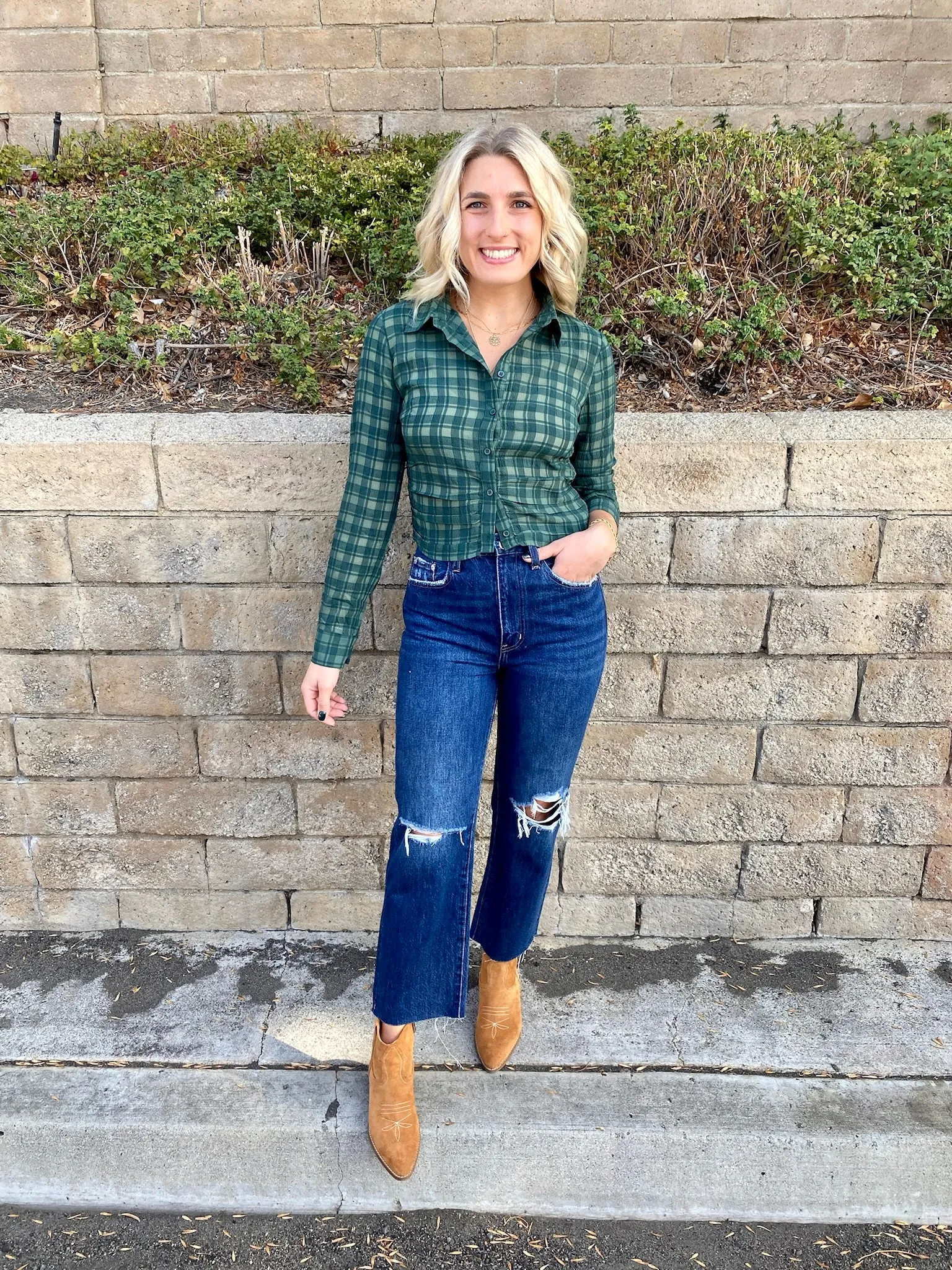 Fireside Friendships Button Up