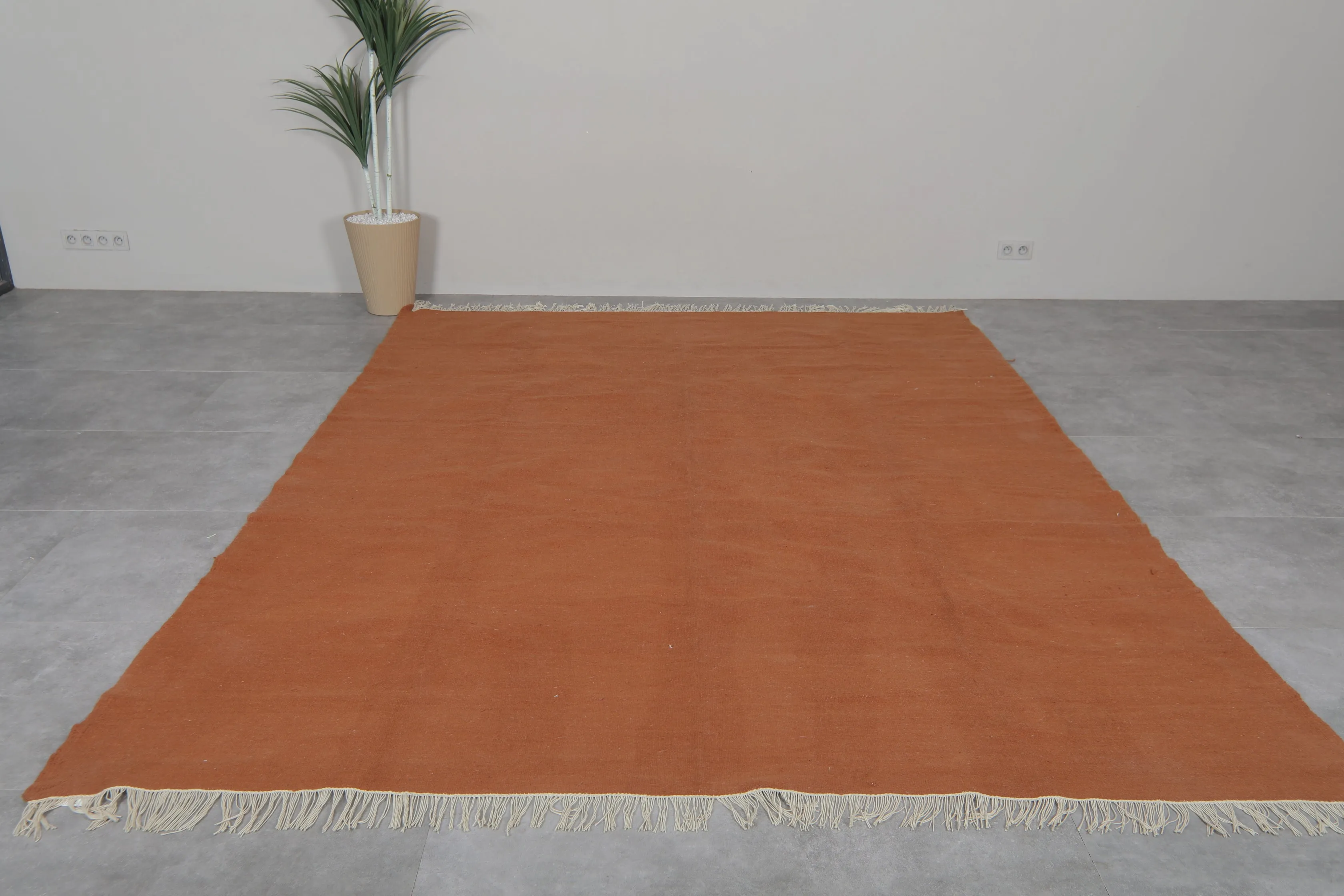Flat woven Moroccan rug - Custom Moroccan area rug