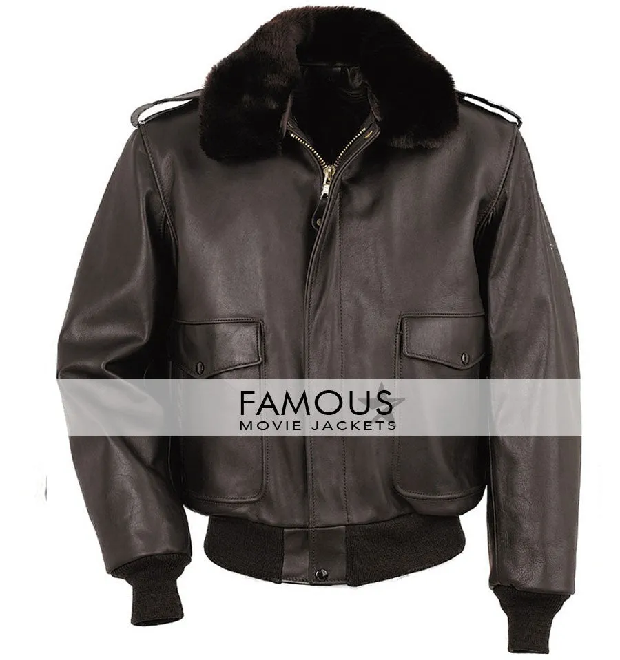 Flight A2 Bomber Brown Leather Jacket