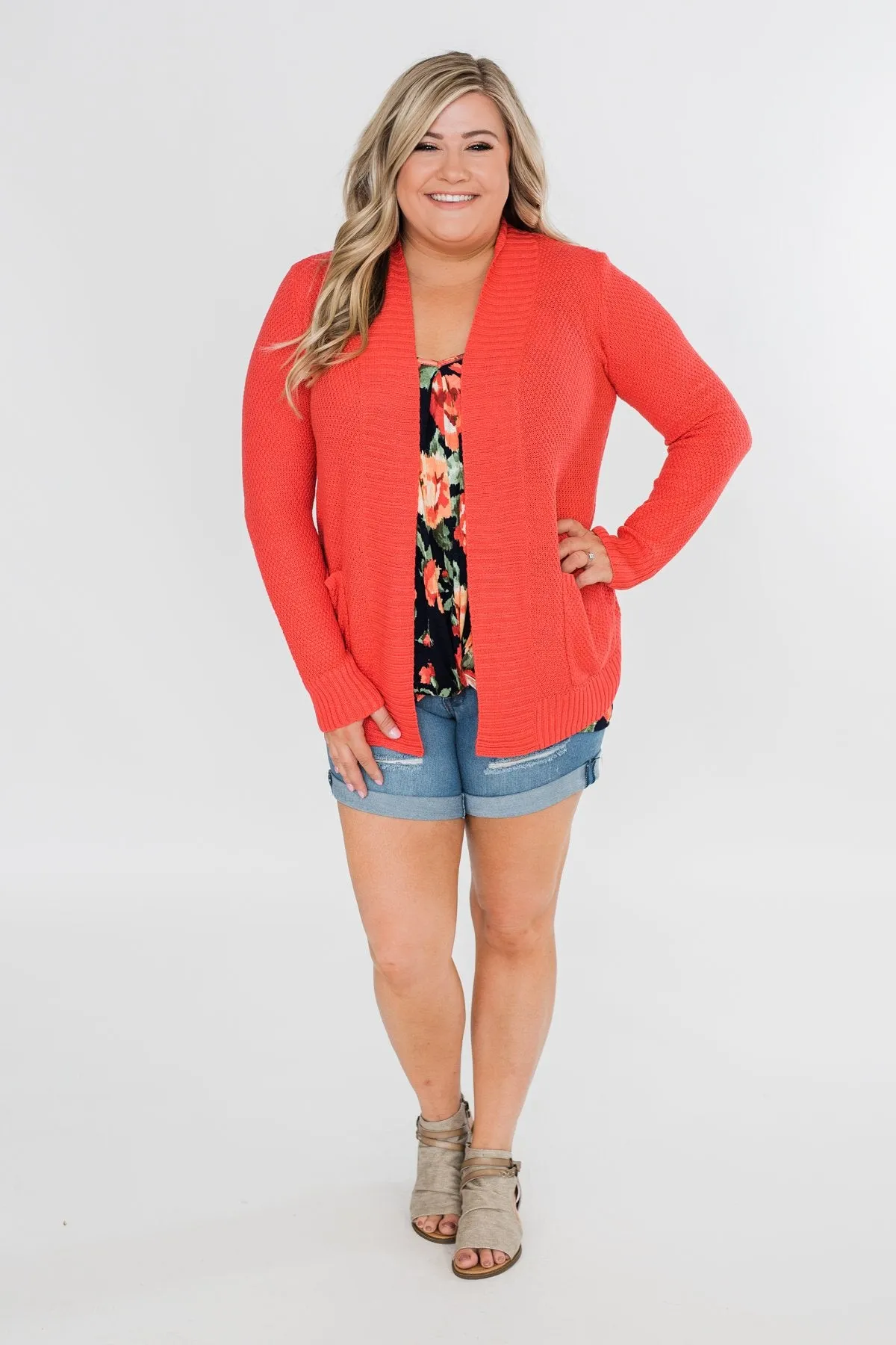 Flirty & Thriving Floral Tank Top- Navy