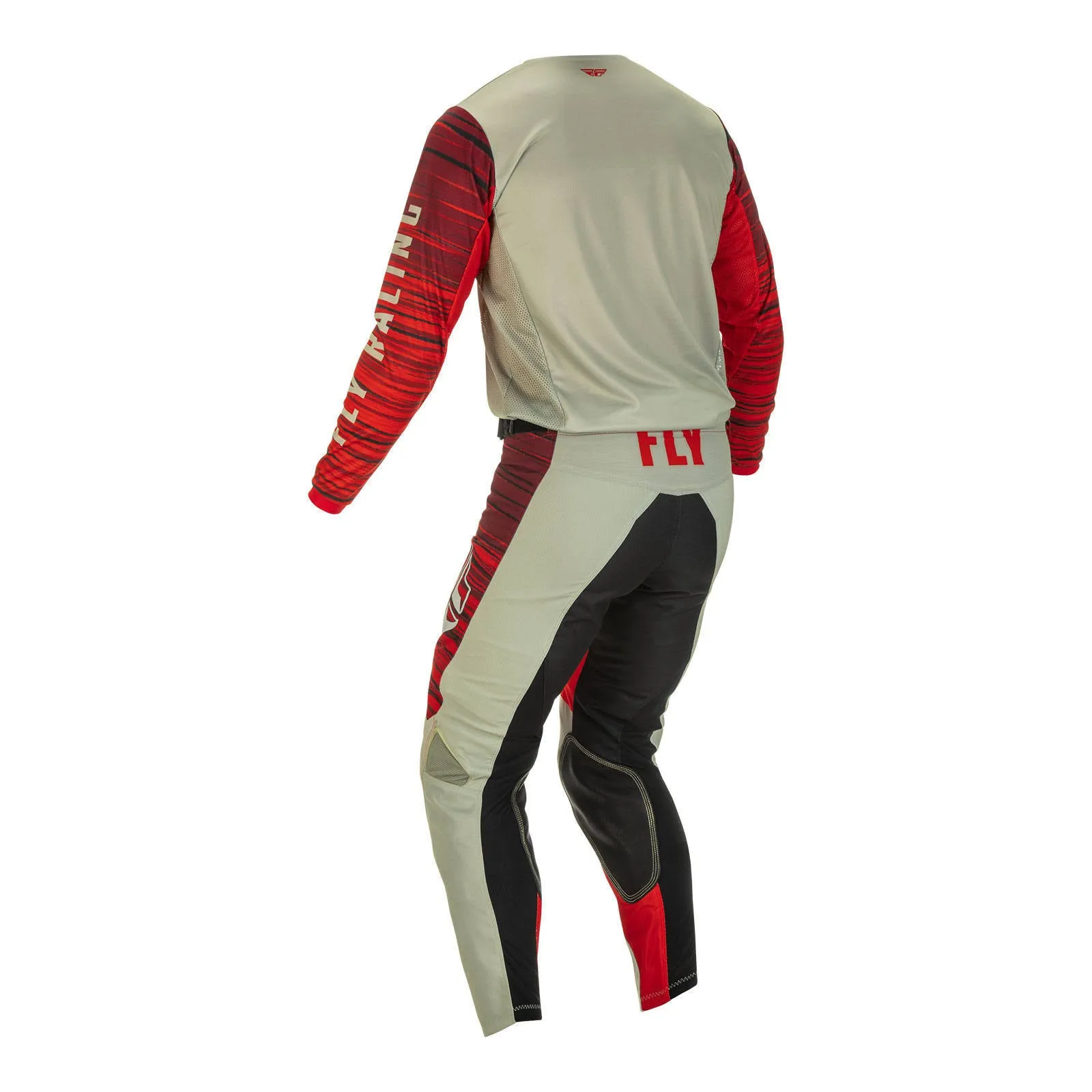Fly Racing 2022 Kinetic Wave Jersey - Light Grey / Red