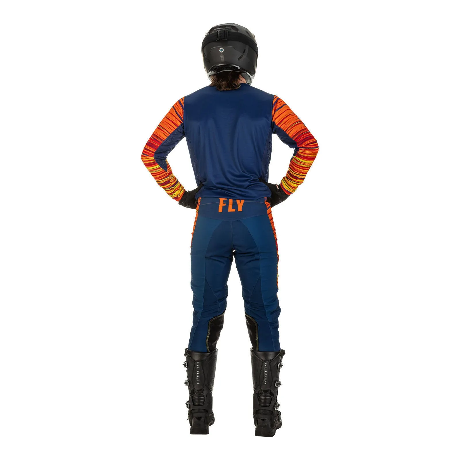 Fly Racing 2022 Kinetic Wave Jersey - Navy / Orange
