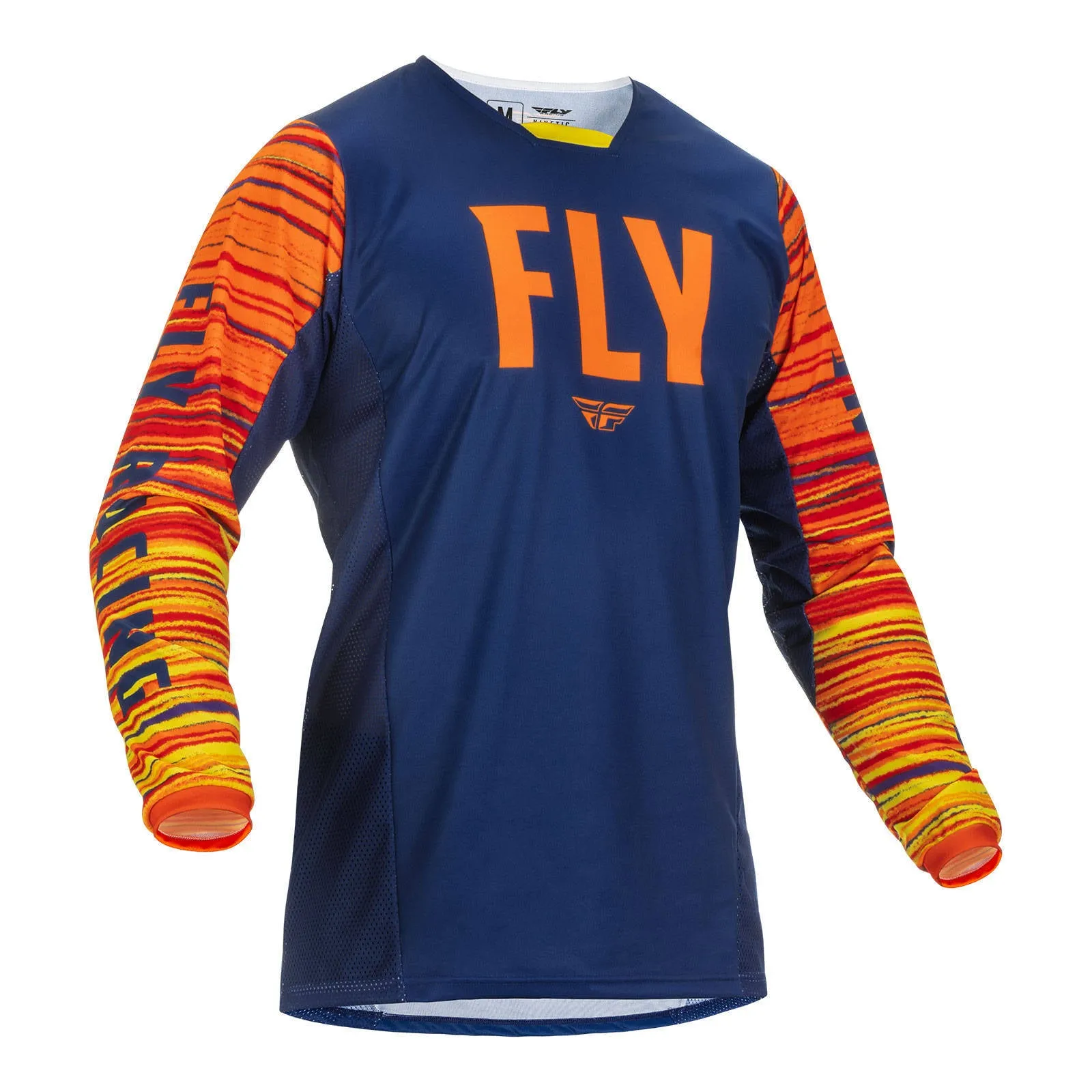 Fly Racing 2022 Kinetic Wave Jersey - Navy / Orange
