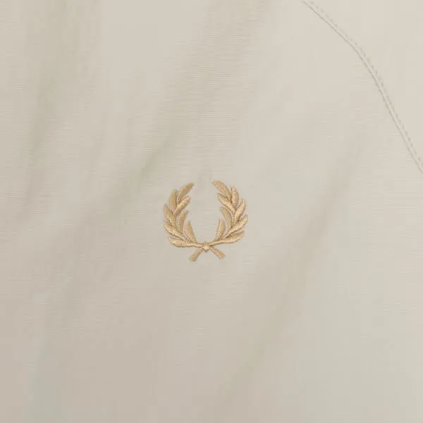Fred Perry Hooded Shell Jacket Light Oyster