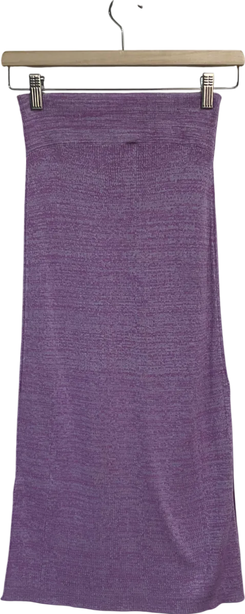 Free People Purple Lavender Golden Hour Midi Skirt UK XS