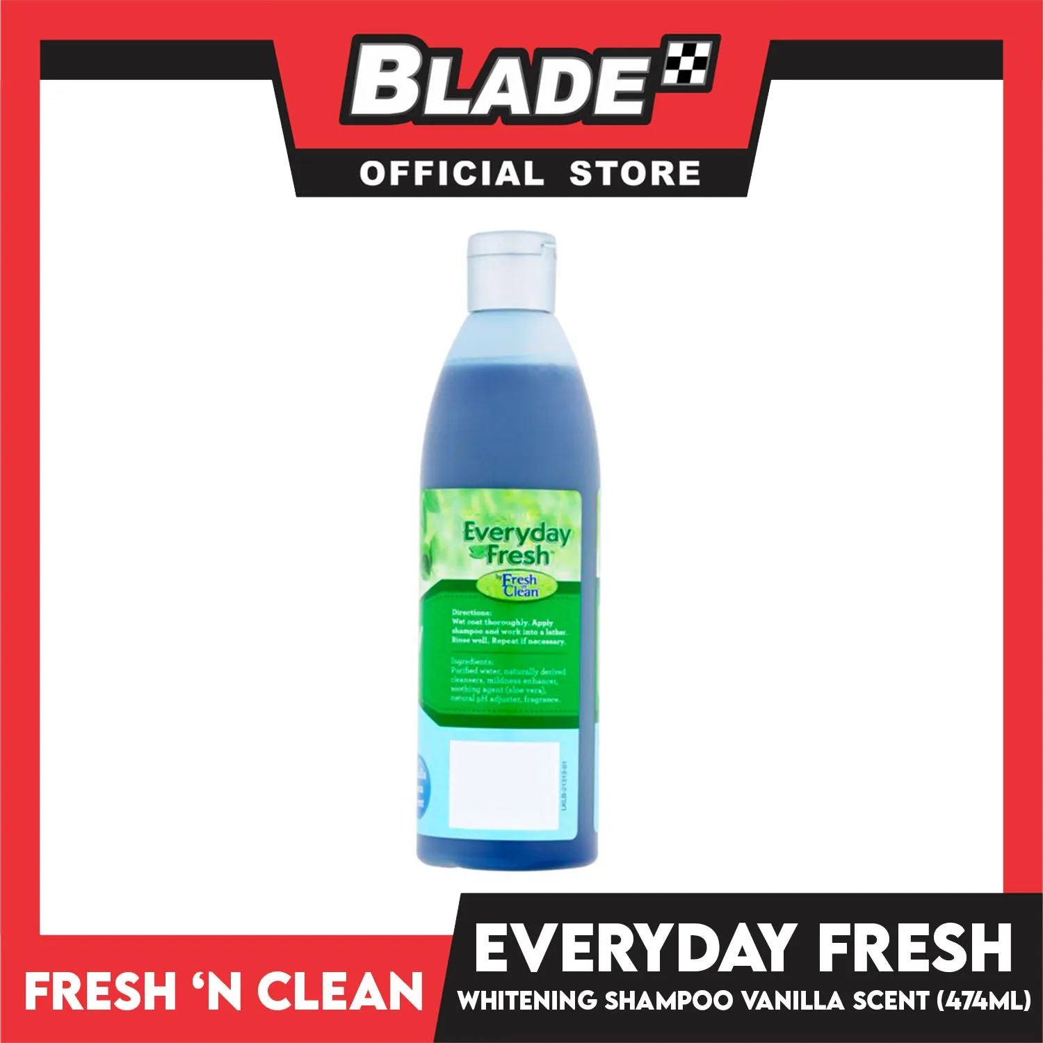 Fresh 'n Clean Everyday Fresh Whitening Dog Shampoo 16oz (Vanilla Bean Scent)