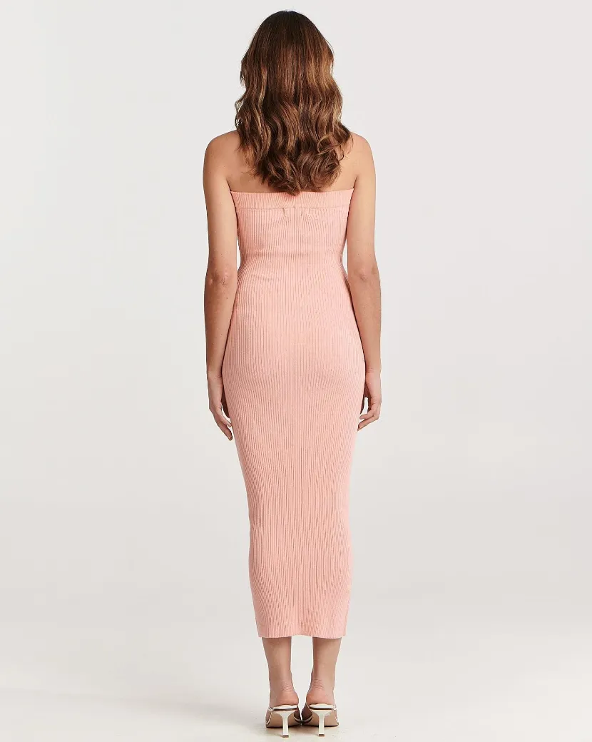 Freya Midi Dress Pink Punch